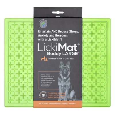 Лизальний килимок антистрес для собак LickiMat Buddy X Large Green, м'яка основа 27753 фото, зображення