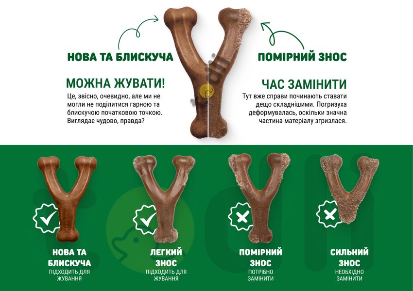 Жувальні іграшки для собак Benebone Tripe Bone M яловичий рубець 28193 фото, зображення