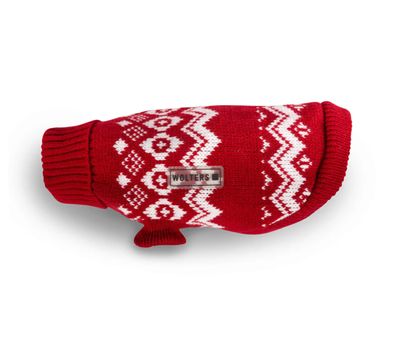 В'язаний светр для собаки Wolters Norwegian 20 см Червоний 30149 фото, зображення