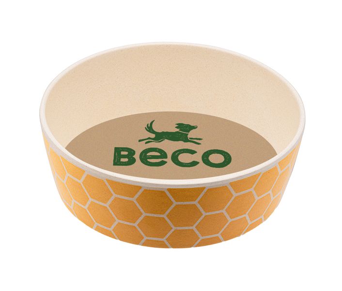 Бамбуковая миска для собак Beco Pets Желтый S 31322 фото, изображение