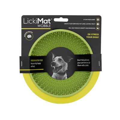Лизальний килимок антистрес для собак LickiMat Wobble Light Green, гойдається 27765 фото, зображення