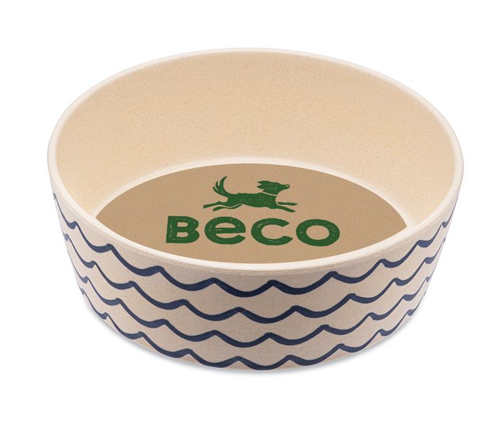 Бамбуковая миска для собак Beco Pets Голубой S 31323 фото, изображение