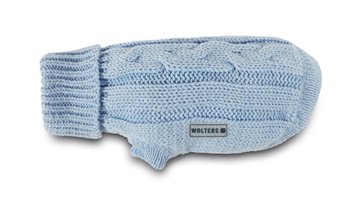 В'язаний светр для собаки Wolters Cable Knit з візерунком коси 50 см Синій 29621 фото, зображення