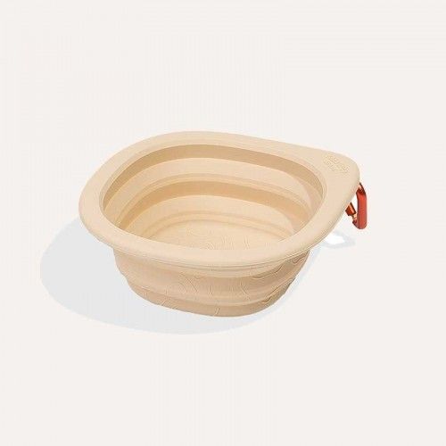 Дорожная складная миска для собак Zee.Dog GO BOWL BISCOTTI 600 мл Бежевый 31893 фото, изображение