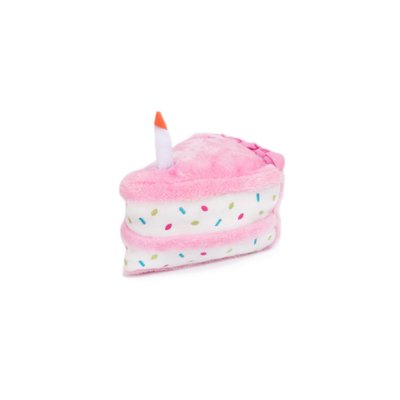 М'яка іграшка для собак торт на день народження ZippyPaws Birthday Cake Pink з пищалкою 28465 фото, зображення