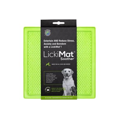 Лизальний килимок антистрес для собак LickiMat Soother Green мʼяка основа 27718 фото, зображення