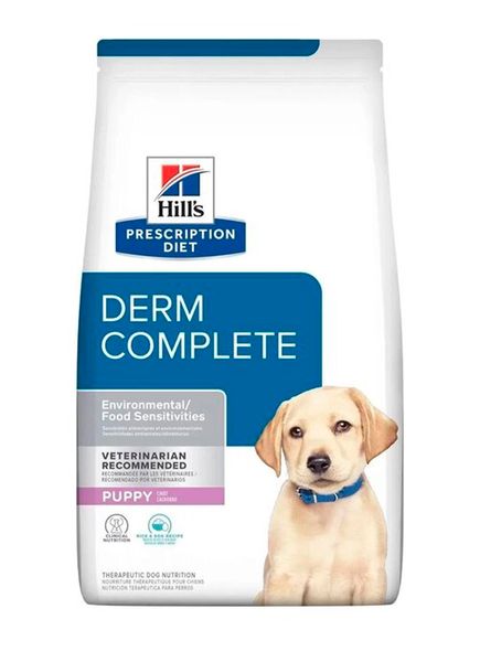 Сухой корм для собак Hill's P/D Prescription Diet Derm Complete Puppy для щенков при пищевой аллергии и атопическом дерматите 1,5 кг 32909 фото, изображение