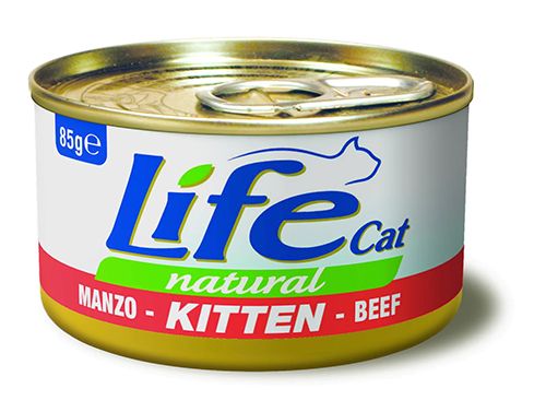 Вологий корм для кошенят Lifecat Яловичина 85 г 33480 фото, зображення