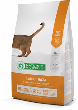 Сухой корм для взрослых кошек живущих в помещении Nature's Protection Indoor 2кг 33154 фото, изображение