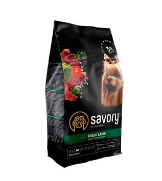 Сухий корм для собак маленьких порід Savory Small Breeds rich in Fresh Lamb зі свіжим ягням 1 кг 32847 фото, зображення