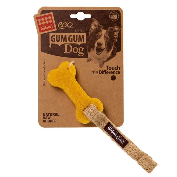 Игрушка для собак маленькая кость GiGwi Gum gum 9 см 26830 фото, изображение