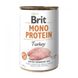 Влажный корм Brit Mono Protein Turkey для собак, с индейкой, 400 г 28722 фото 1 изображение