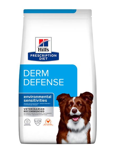 Сухий корм для собак Hill's P/D Prescription Diet Derm Defence для дорослих собак при дерматитах та втраті шерсті 1,5 кг 32911 фото, изображение