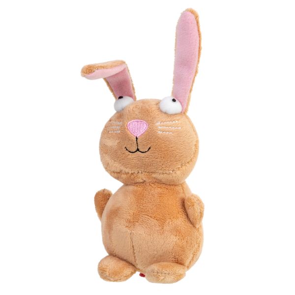 Игрушка для собак кролик с пищалкой GiGwi Plush 16 см 26848 фото, изображение