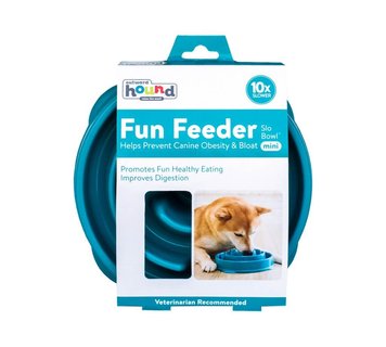 Миска-лабиринт для собак Outward Hound Fun Feeder Drop бирюзовый M 26810 фото, изображение