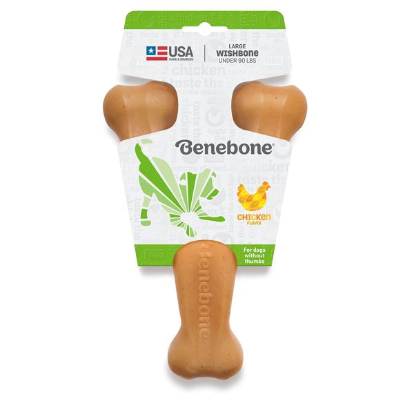 Жевательные игрушки для собак Benebone Wishbone Chicken L курица 29518 фото, изображение