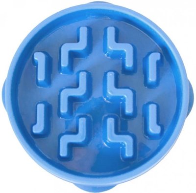 Миска-лабіринт для собак Outward Hound Fun Feeder Tetris блакитний L 26814 фото, зображення