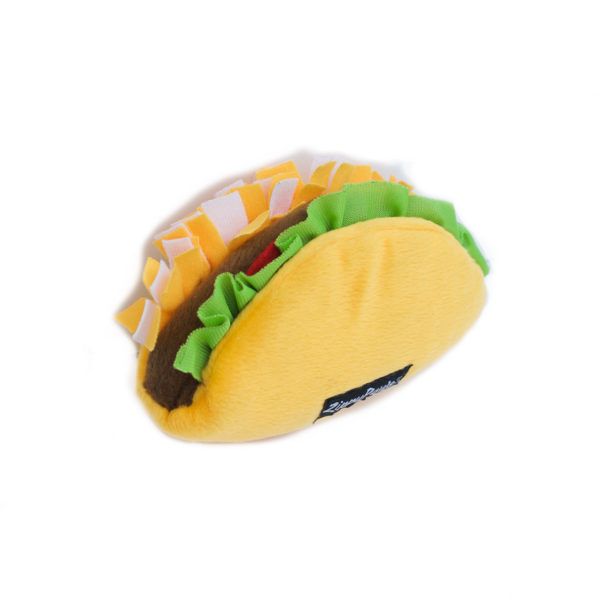 Мягкая игрушка для собак тако ZippyPaws NomNomz Taco с пищалкой 28474 фото, изображение