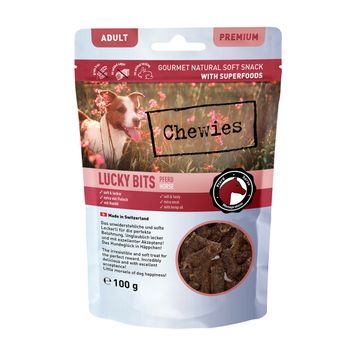 Натуральные лакомства из Конины Chewies Lucky Bits для взрослых и пожилых собак 100 г 32173 фото, изображение