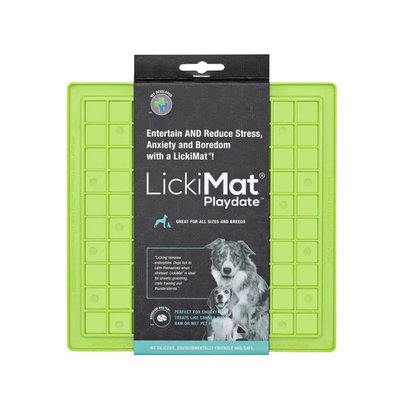 Лизальний килимок антистрес для собак LickiMat Playdate Green, мʼяка основа 27728 фото, зображення