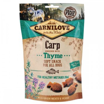 Лакомства для собак Carnilove Dog Semi Moist карп и тимьян 200 г 29063 фото, изображение