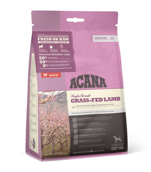 Сухой корм для собак Acana Grass-fed Lamb Ягненок 2 кг 32072 фото, изображение