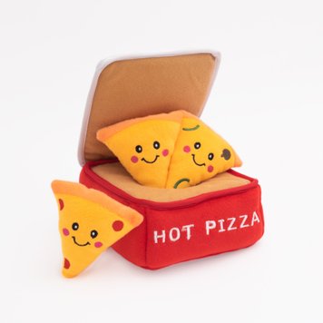 М'яка іграшка для собак коробка для піци ZippyPaws Zippy Burrow Pizza Box з пищалкою 28477 фото, зображення