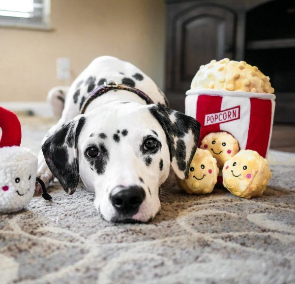 М'яка іграшка відро для попкорну ZippyPaws Zippy Burrow Popcorn Bucket з пискавкою 28479 фото, зображення