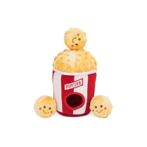 Мягкая игрушка для собак ведро для попкорна ZippyPaws Zippy Burrow Popcorn Bucket с пищалкой 28479 фото, изображение