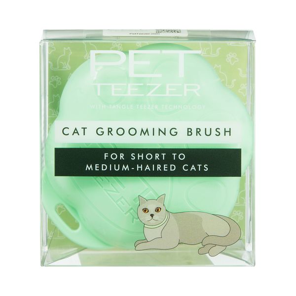 Щетка для вычесывания кота Pet Teezer Cat Grooming зеленый 27077 фото, изображение