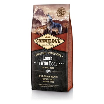 Сухой корм для собак Carnilove Adult Lamb & Wild Boar с ягненком и диким кабаном 12 кг 29024 фото, изображение