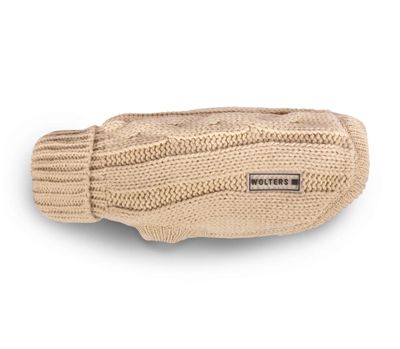 В'язаний светр для собаки Wolters Cable Knit з візерунком коси 25 см Бежевий 29590 фото, зображення