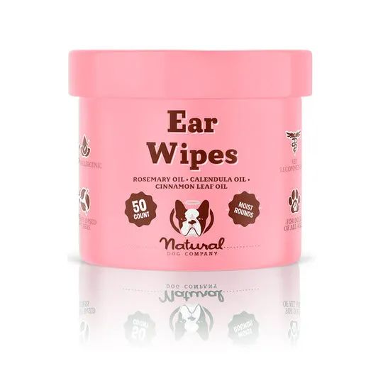 Серветки для гігієни вух Ear Wipes Natural Dog Company 50 шт 32719 фото, зображення