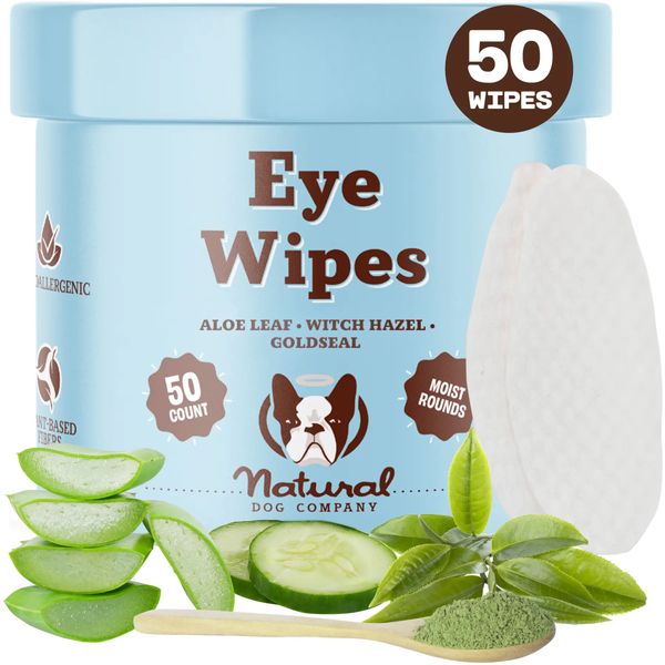 Салфетки для глаз Eye Wipes Natural Dog Company 50 шт 32720 фото, изображение