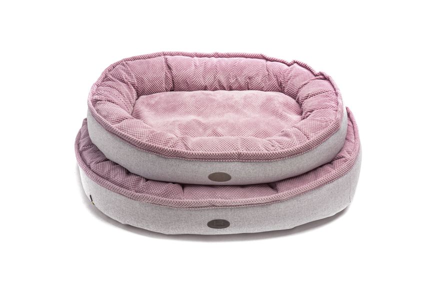 Овальний лежак Harley and Cho Donut Soft Touch розовый L 29343 фото, изображение