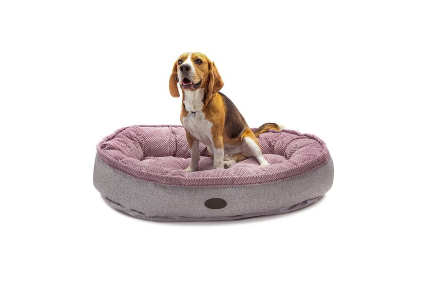 Овальний лежак Harley and Cho Donut Soft Touch розовый L 29343 фото, изображение