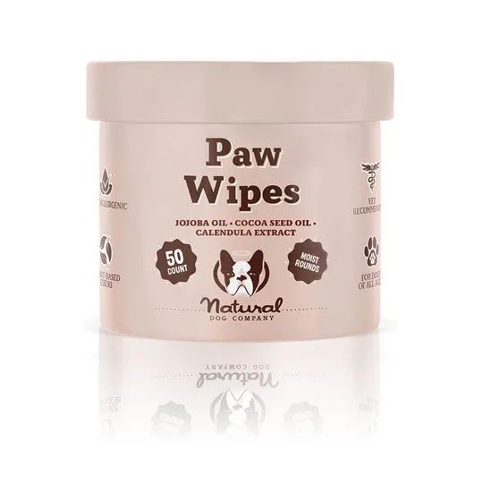 Серветки для лап Paw Wipes Natural Dog Company 50 шт 32721 фото, зображення