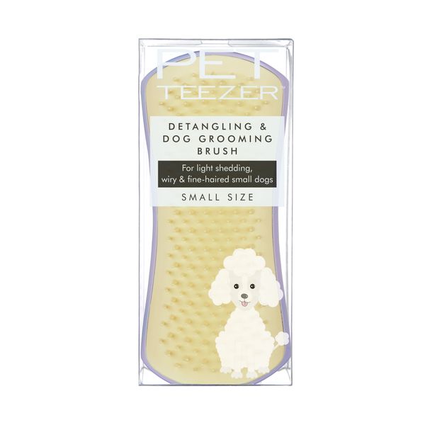 Щетка для распутывания шерсти собаки Pet Teezer Detangling Grooming фиолетовый/желтый Mini 27082 фото, изображение