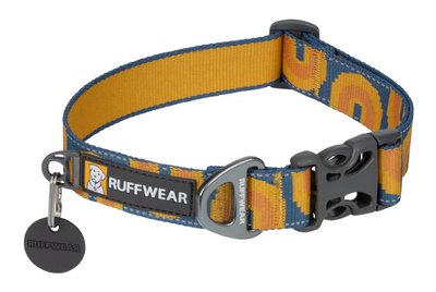 Світловідбиваючий нашийник для собаки Ruffwear Crag™ 28-36 см Оранжево-синій 30641 фото, зображення