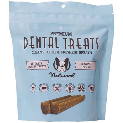 Ласощі для чищення зубів Natural Dog Company Dental Treats 18 шт 26772 фото, зображення