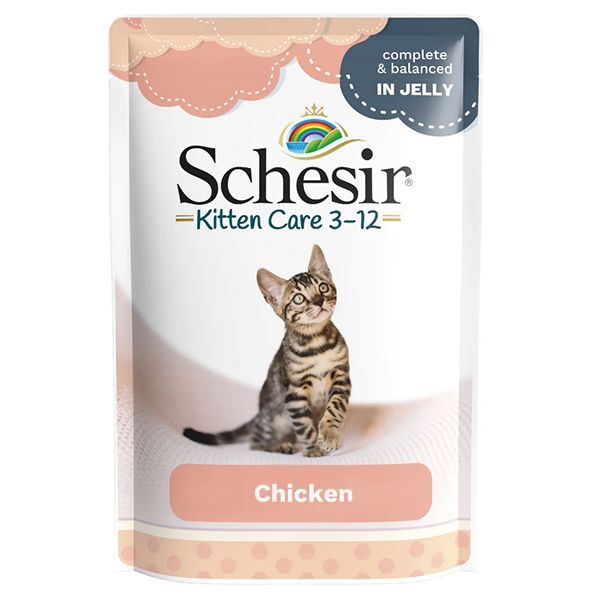 Натуральный влажный корм для котят Schesir Kitten Care Курица 85 г 32686 фото, изображение