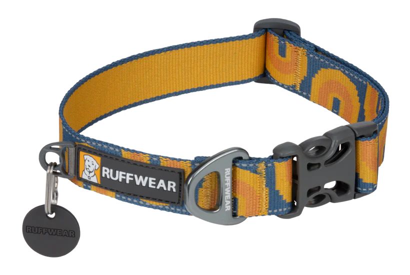 Светоотражающий ошейник для собаки Ruffwear Crag™ 28-36 см Оранжево-синий 30641 фото, изображение