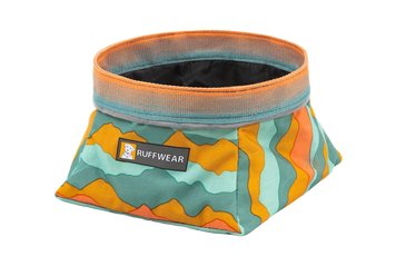 Складная миска для собак Ruffwear Quencher™ M Бирюзово-оранжевый 30627 фото, изображение