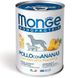 Влажный корм для собак Monge Dog Wet Fruit Monoprotein курица с ананасом 400 г 32085 фото 1 изображение