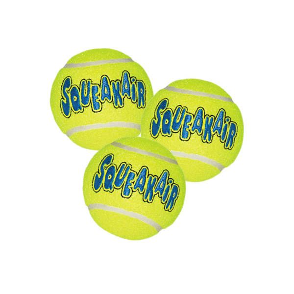 Игрушка KONG SqueakAir Ball воздушная пищалка теннис 3 шт XS 29520 фото, изображение