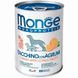 Вологий корм для собак Monge Dog Wet Fruit Monoprotein індик із цитрусом 400 г 32087 фото 1 зображення