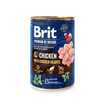 Влажный корм Brit Premium by Nature для собак, курица с куриным сердцем, 400 г 28739 фото, изображение