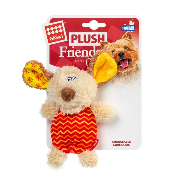 Игрушка для собак собачка с пищалкой GiGwi Plush 13 см 26872 фото, изображение