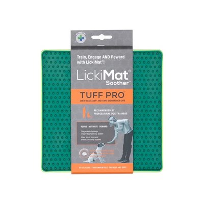 Лизальний килимок антистрес для собак LickiMat Soother PRO Tuff Green тверда основа 27748 фото, зображення