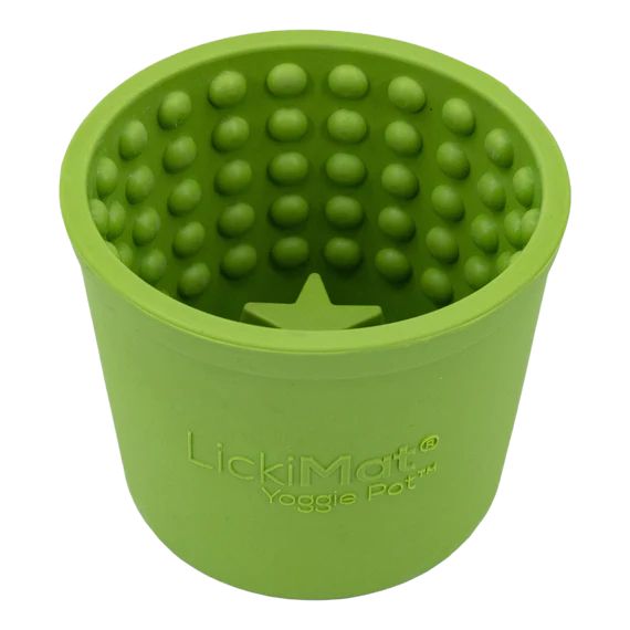 Миска медленного кормления собак LickiMat Yoggie Pot Green 30340 фото, изображение